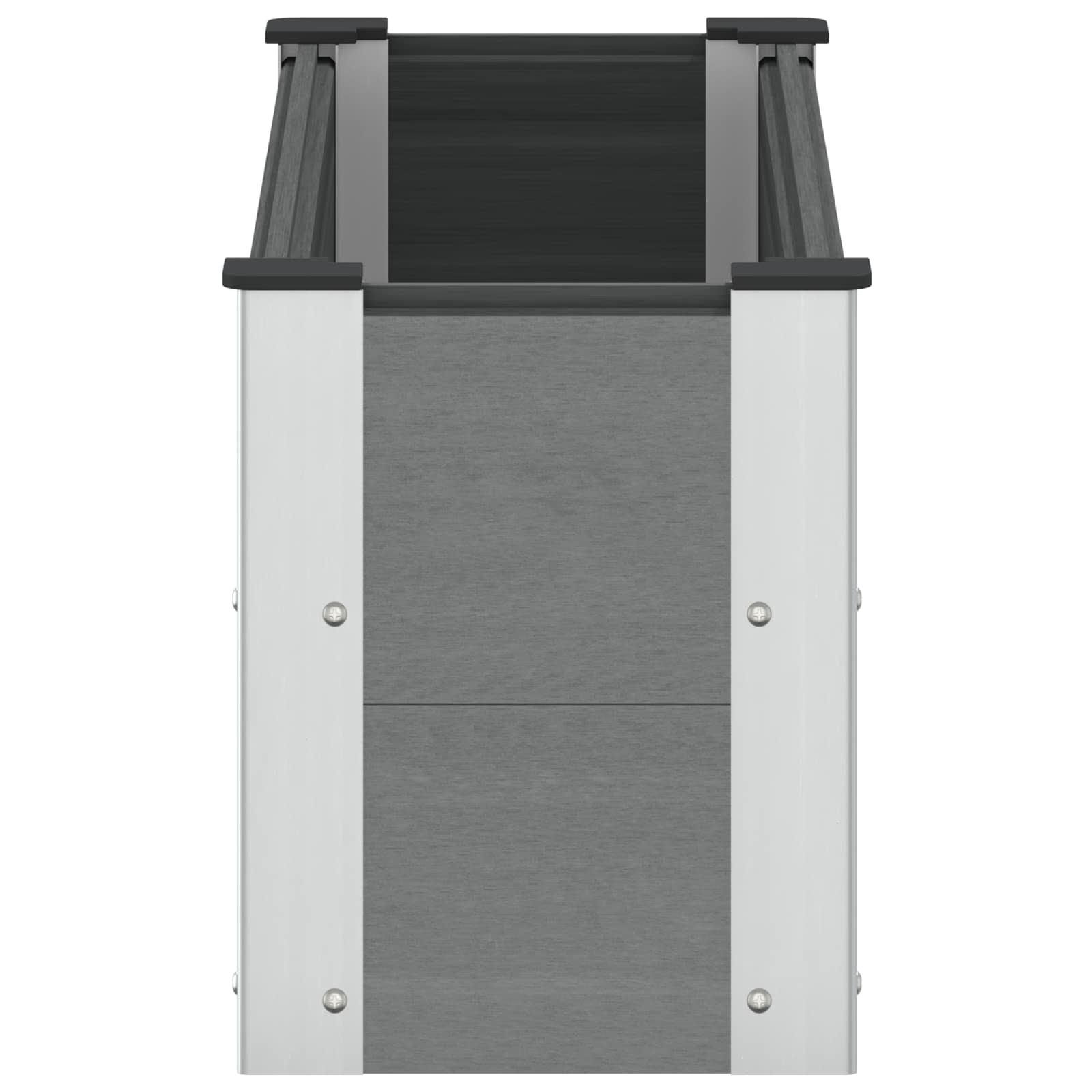 Verhoogde plantenbak Grijs 100 x 30 x 36 cm alu.