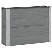 Verhoogde plantenbak Grijs 100 x 30 x 72 cm alu.