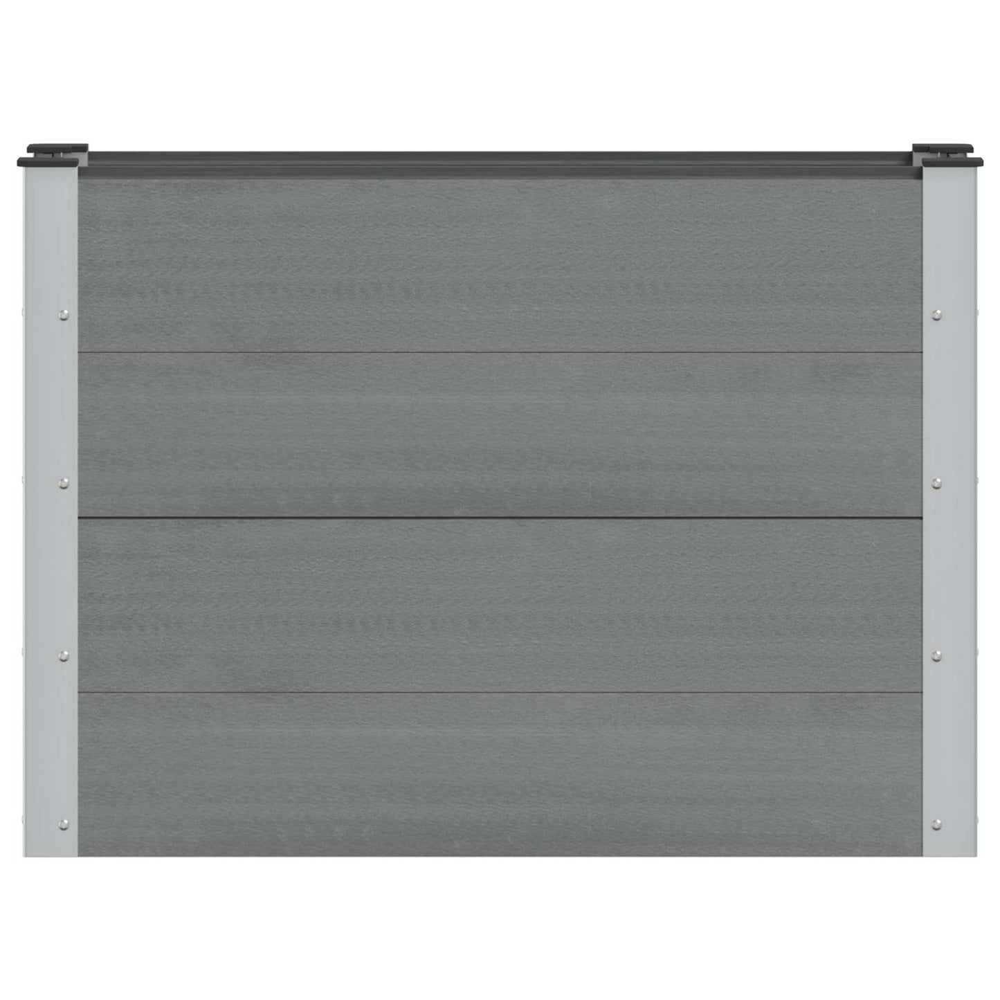 Verhoogde plantenbak Grijs 100 x 30 x 72 cm alu.