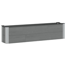 Verhoogde plantenbak Grijs 150 x 30 x 36 cm alu.