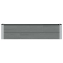 Verhoogde plantenbak Grijs 150 x 30 x 36 cm alu.