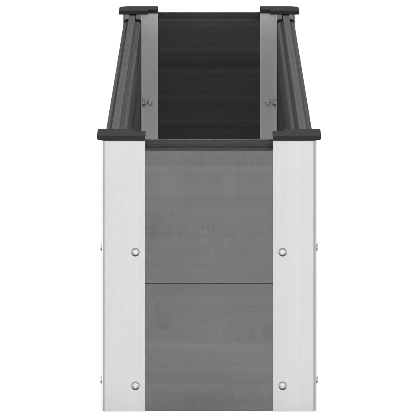 Verhoogde plantenbak Grijs 150 x 30 x 36 cm alu.