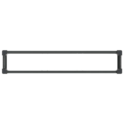 Verhoogde plantenbak Grijs 150 x 30 x 36 cm alu.