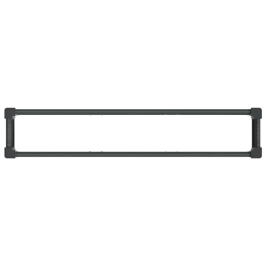 Verhoogde plantenbak Grijs 150 x 30 x 36 cm alu.
