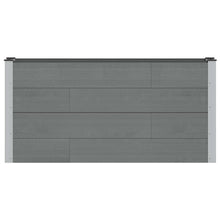 Verhoogde plantenbak Grijs 150 x 30 x 72 cm alu.