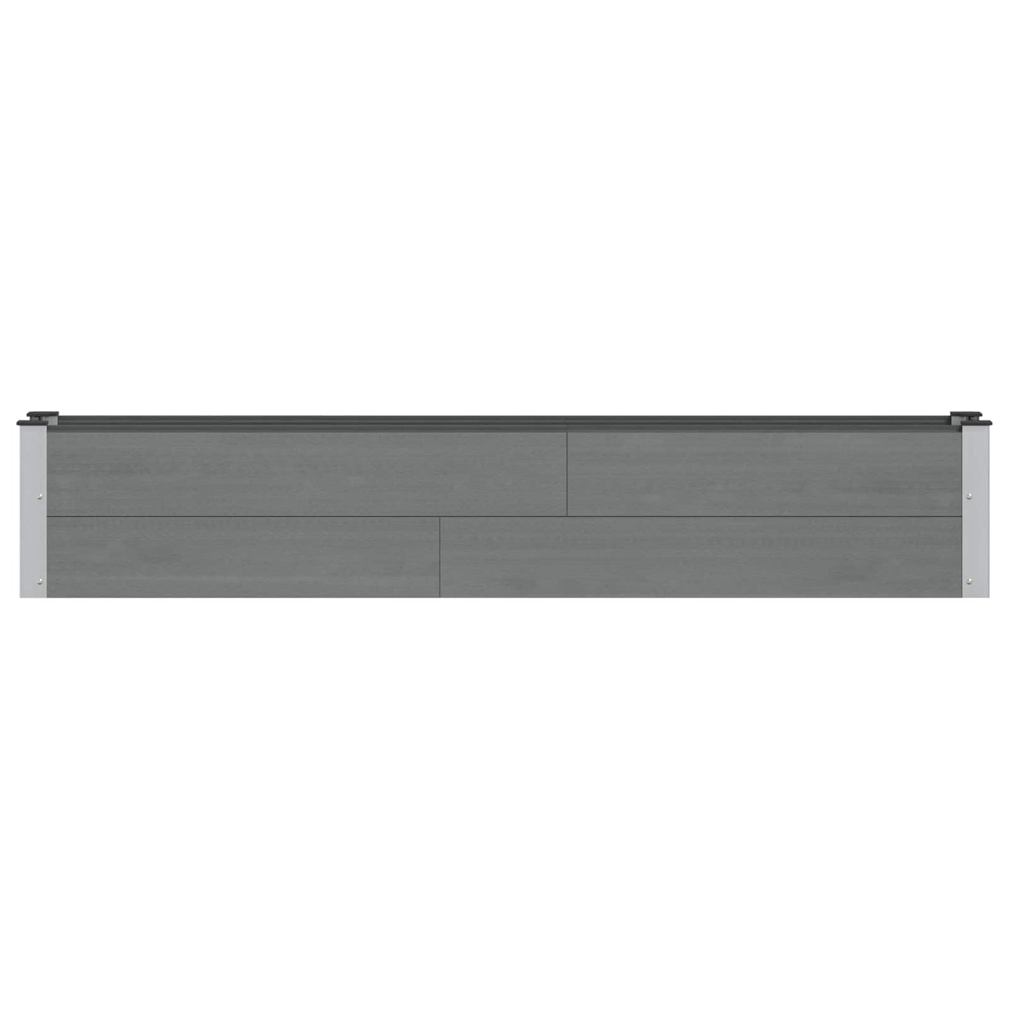 Verhoogde plantenbak Grijs 200 x 30 x 36 cm alu.