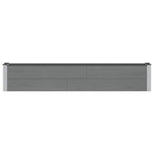 Verhoogde plantenbak Grijs 200 x 30 x 36 cm alu.