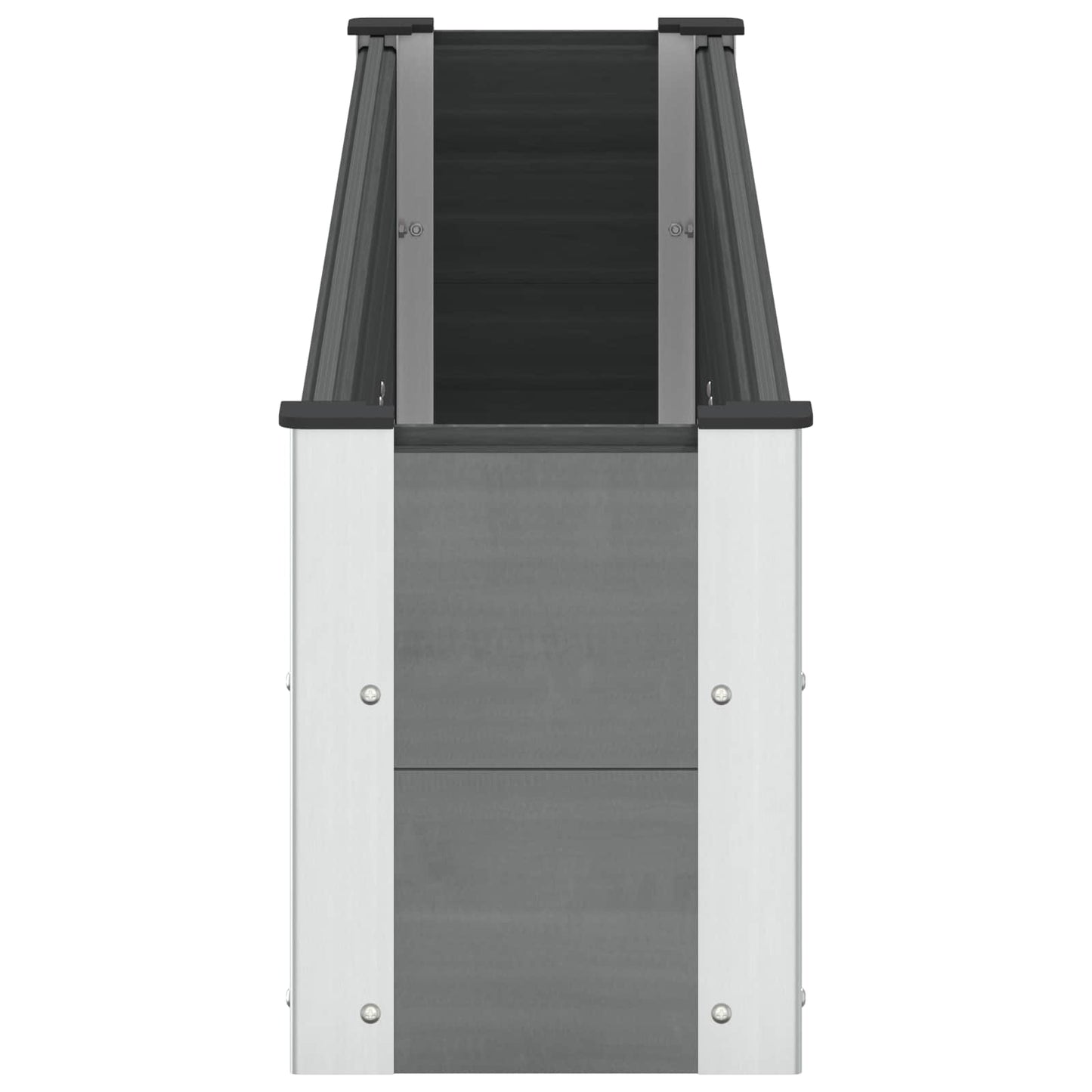 Verhoogde plantenbak Grijs 200 x 30 x 36 cm alu.