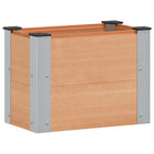 Raised Planter Brown 50 x 30 x 36 cm aluminum.
