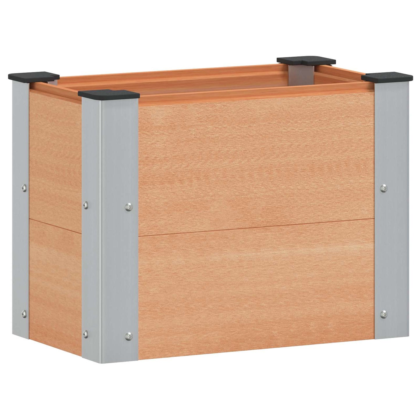 Verhoogde plantenbak Bruin 50 x 30 x 36 cm alu.