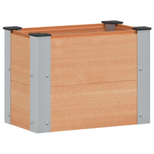 Verhoogde plantenbak Bruin 50 x 30 x 36 cm alu.