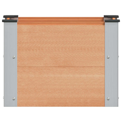 Verhoogde plantenbak Bruin 50 x 30 x 36 cm alu.