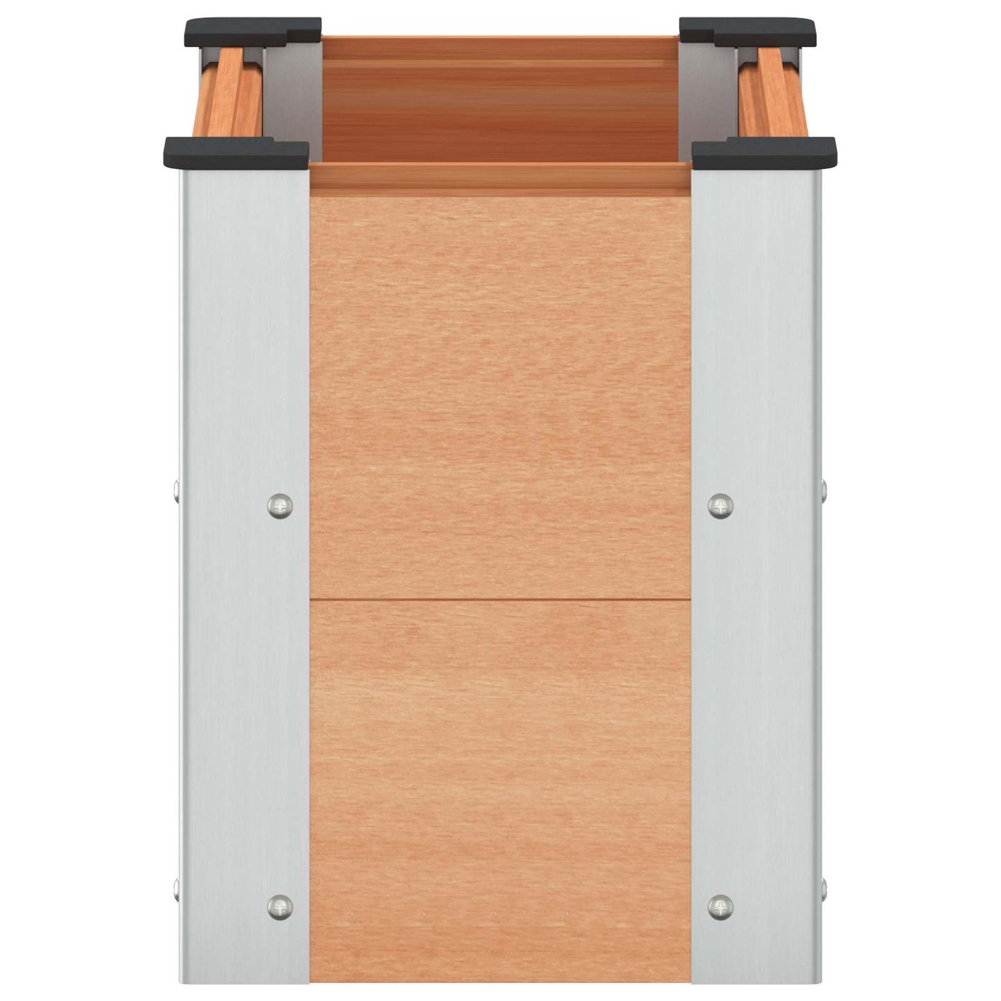 Verhoogde plantenbak Bruin 50 x 30 x 36 cm alu.
