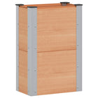 Raised Planter Brown 50 x 30 x 72 cm aluminum.