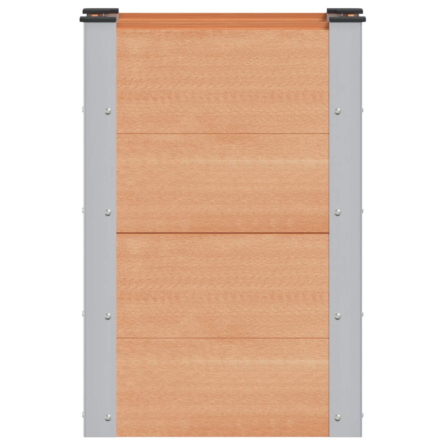 Verhoogde plantenbak Bruin 50 x 30 x 72 cm alu.