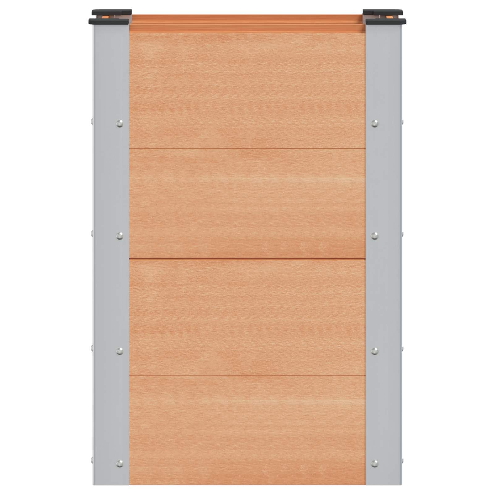 Verhoogde plantenbak Bruin 50 x 30 x 72 cm alu.