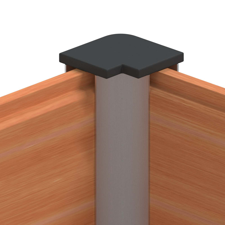 Verhoogde plantenbak Bruin 100 x 30 x 36 cm alu.