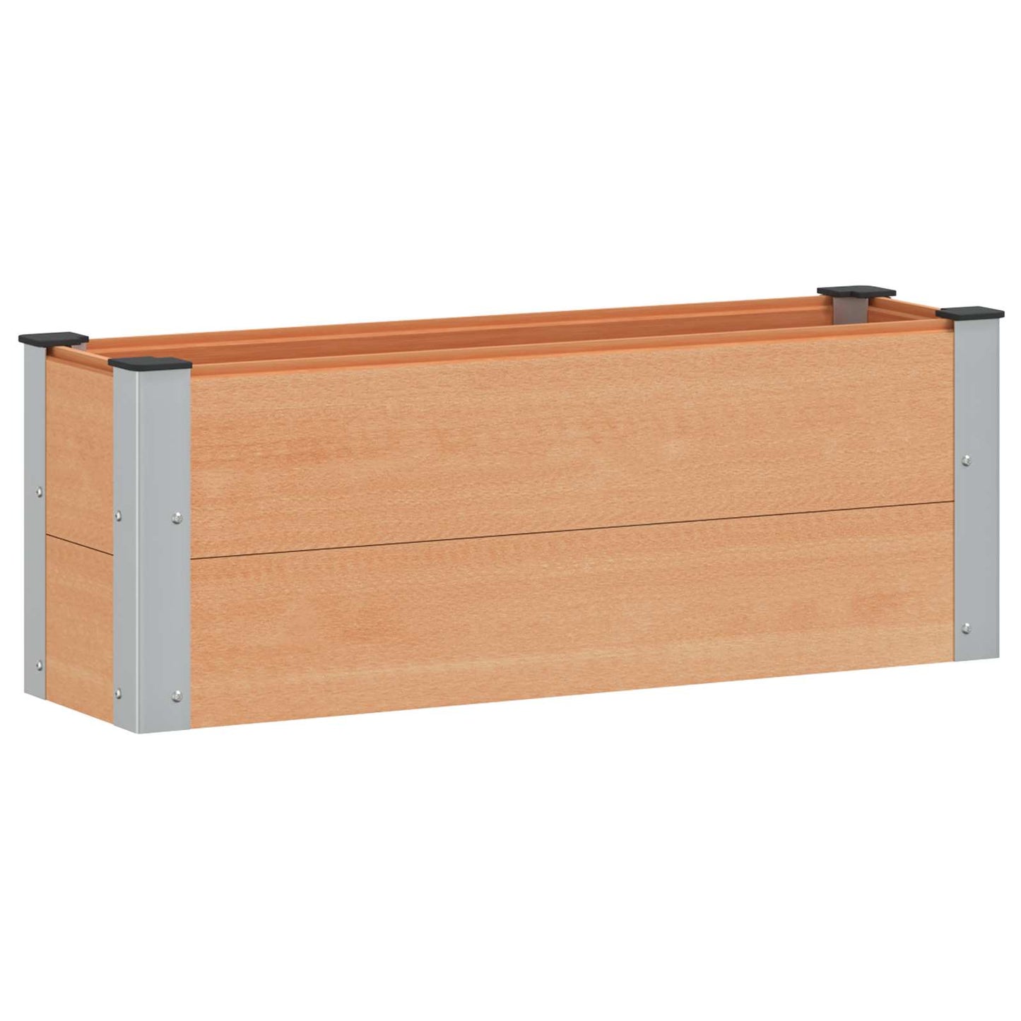 Verhoogde plantenbak Bruin 100 x 30 x 36 cm alu.