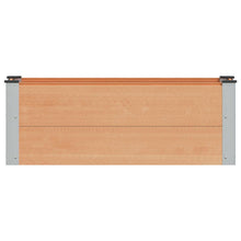 Verhoogde plantenbak Bruin 100 x 30 x 36 cm alu.