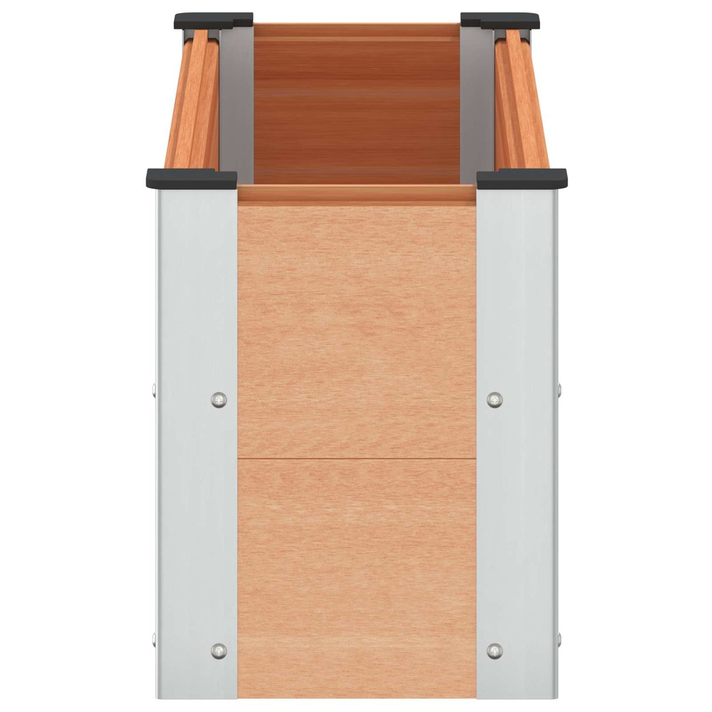 Verhoogde plantenbak Bruin 100 x 30 x 36 cm alu.