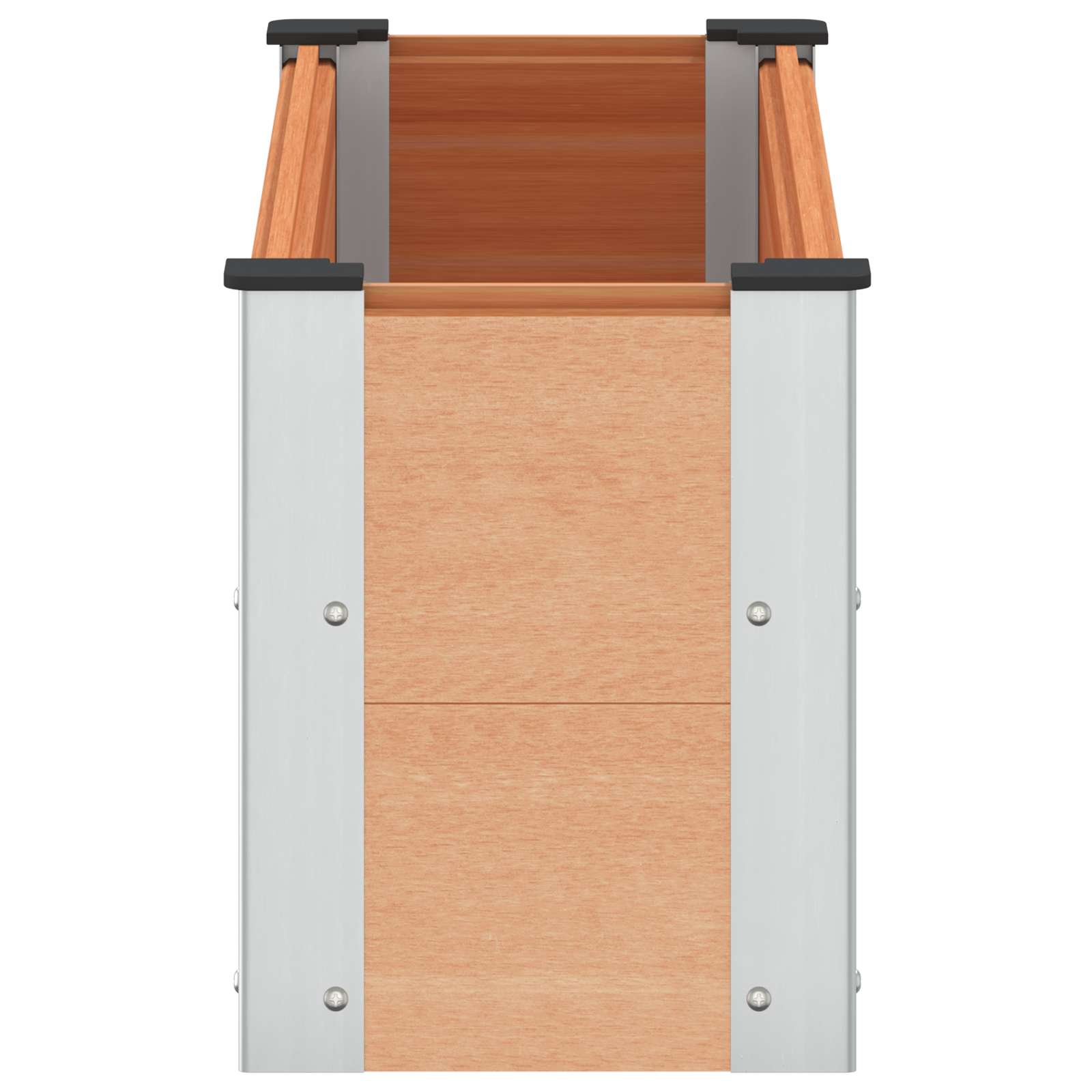 Verhoogde plantenbak Bruin 100 x 30 x 36 cm alu.