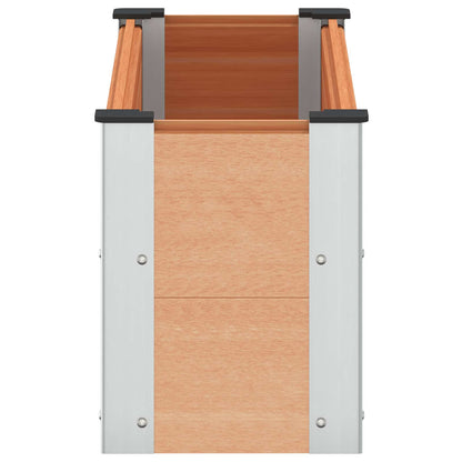 Verhoogde plantenbak Bruin 100 x 30 x 36 cm alu.