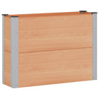 Raised planter Brown 100 x 30 x 72 cm aluminum.