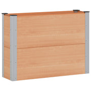 Verhoogde plantenbak 100x30x72 cm bruin aluminium