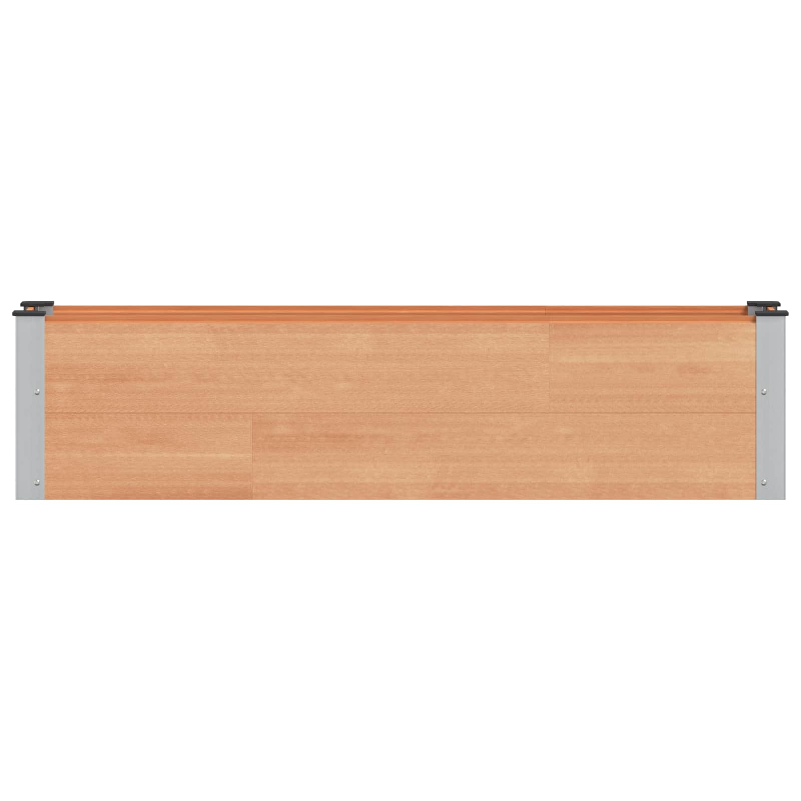 Verhoogde plantenbak Bruin 150 x 30 x 36 cm alu.