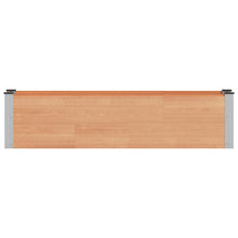 Verhoogde plantenbak Bruin 150 x 30 x 36 cm alu.