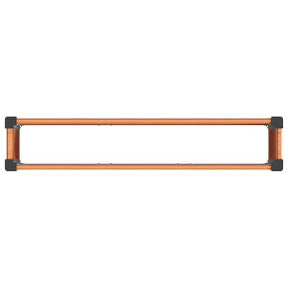 Verhoogde plantenbak Bruin 150 x 30 x 36 cm alu.