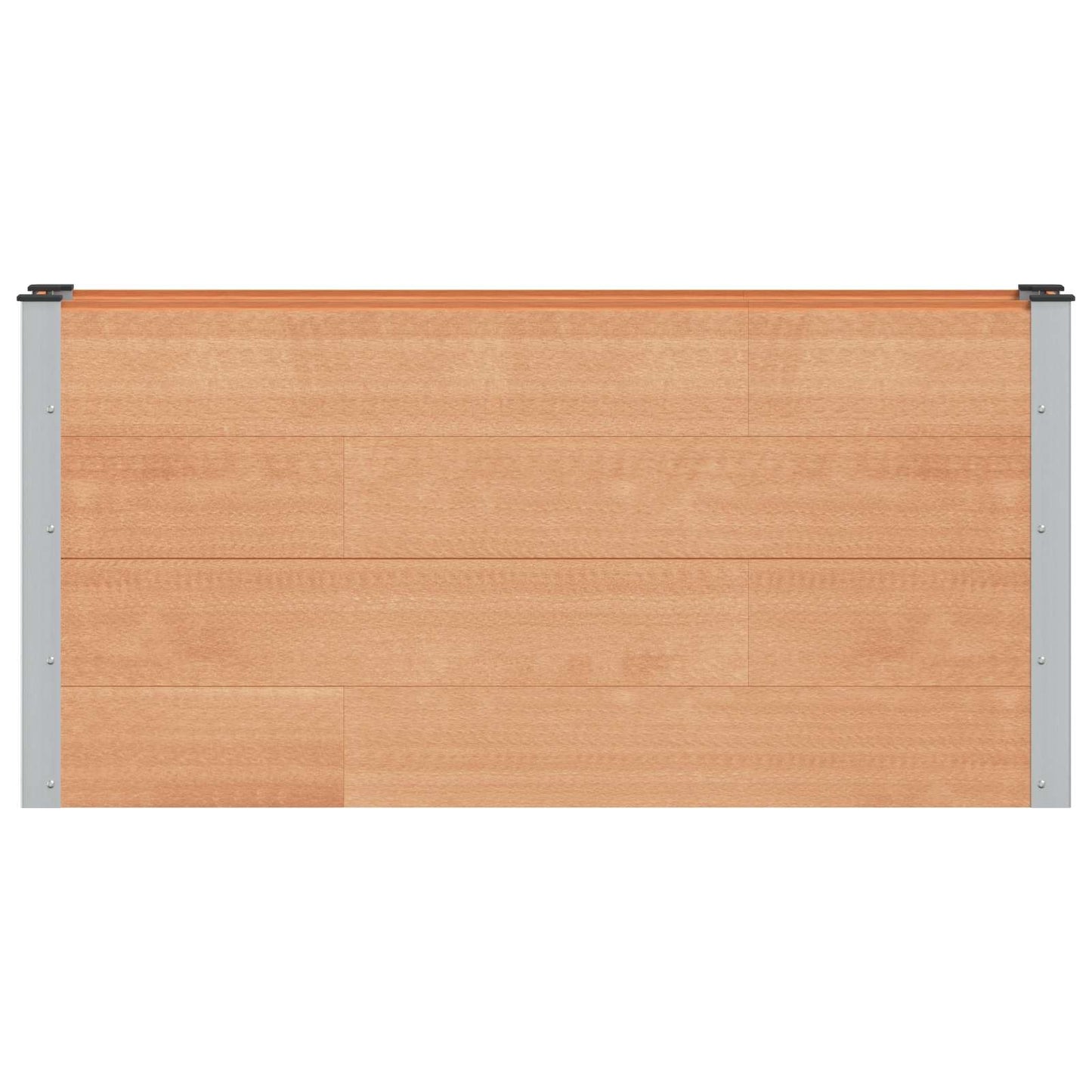 Verhoogde plantenbak Bruin 150 x 30 x 72 cm alu.