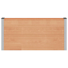 Verhoogde plantenbak Bruin 150 x 30 x 72 cm alu.