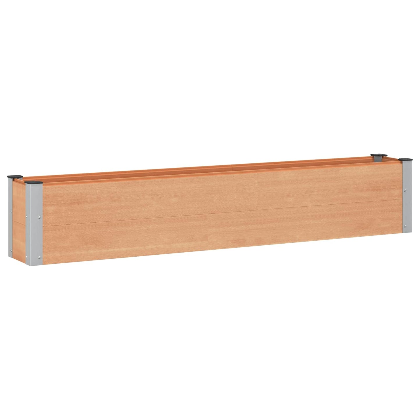 Verhoogde plantenbak Bruin 200 x 30 x 36 cm alu.