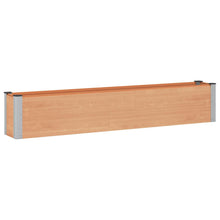 Verhoogde plantenbak Bruin 200 x 30 x 36 cm alu.