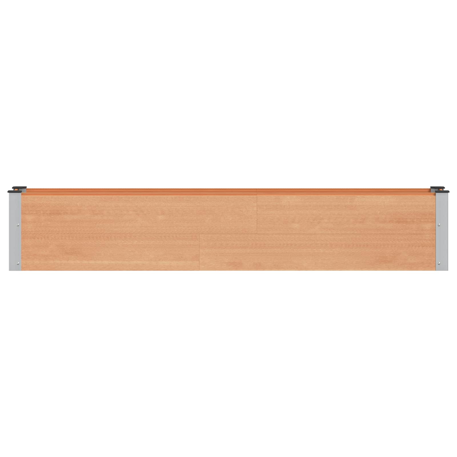 Verhoogde plantenbak Bruin 200 x 30 x 36 cm alu.
