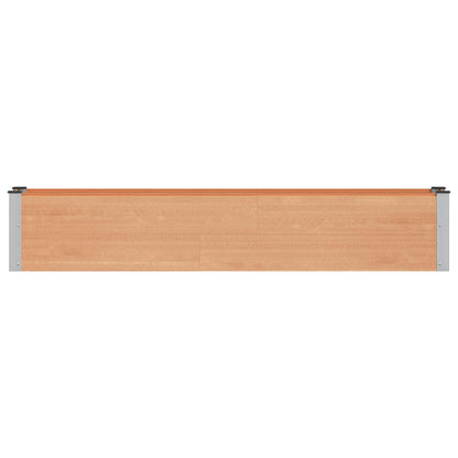 Verhoogde plantenbak Bruin 200 x 30 x 36 cm alu.
