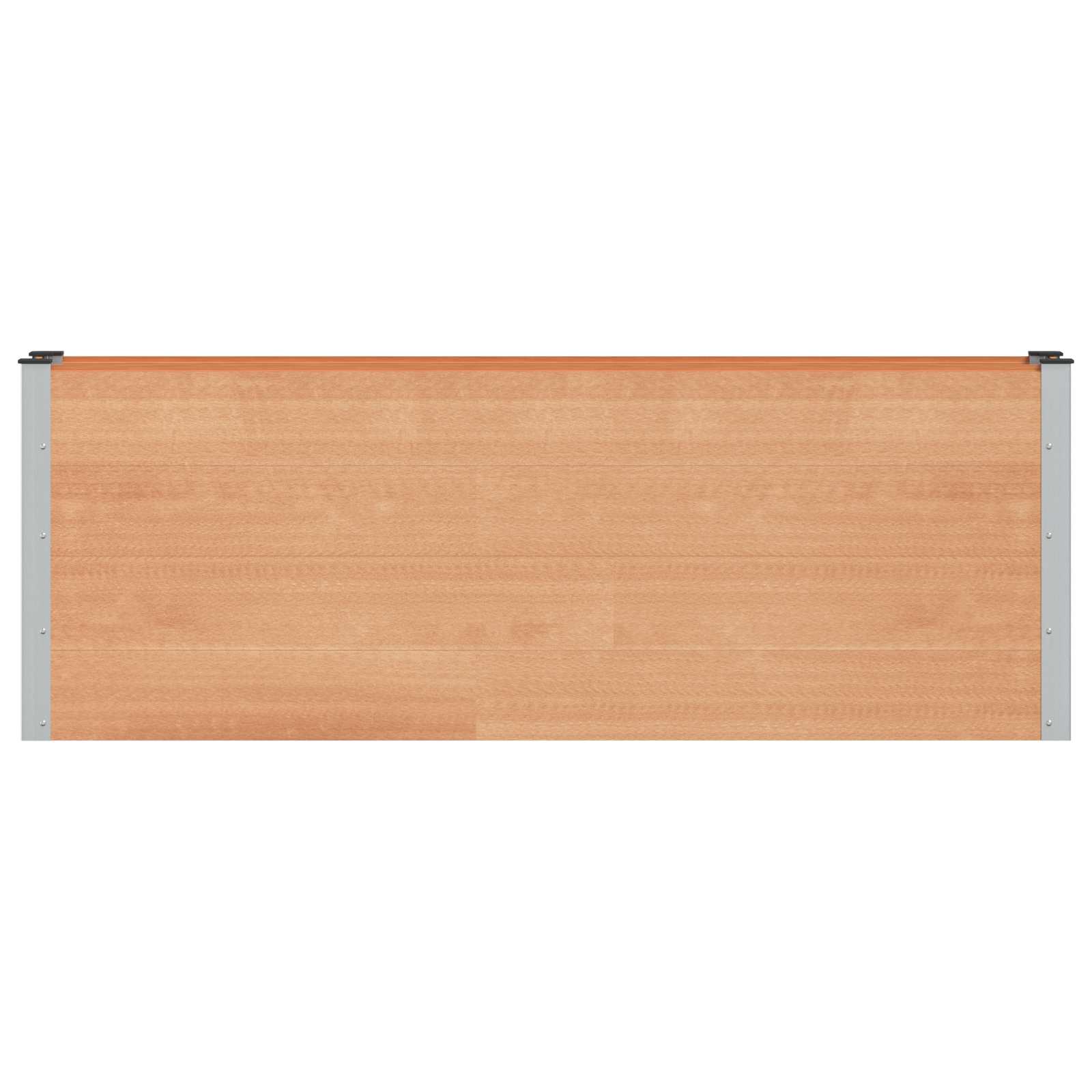 Verhoogde plantenbak Bruin 200 x 30 x 72 cm WPC en Aluminium
