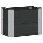 Raised Planter Black 50 x 30 x 36 cm alu.