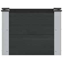Verhoogde plantenbak Zwart 50 x 30 x 36 cm alu.