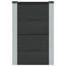 Verhoogde plantenbak Zwart 50 x 30 x 72 cm alu.