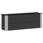 Raised Planter Box Black 100 x 30 x 36 cm aluminum