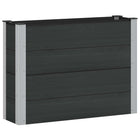 Raised Planter Black 100 x 30 x 72 cm aluminium.