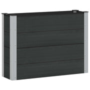 Verhoogde plantenbak 100x30x72 cm aluminium zwart