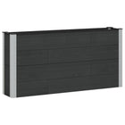Raised Planter Black 150 x 30 x 72 cm aluminum.