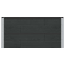 Verhoogde plantenbak Zwart 150 x 30 x 72 cm alu.