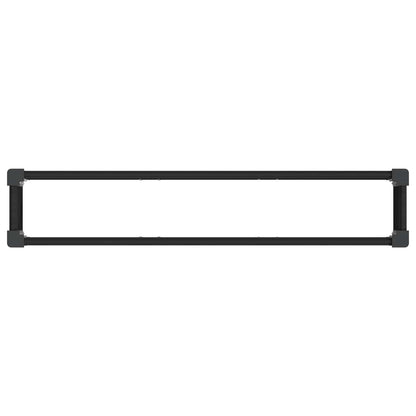 Verhoogde plantenbak Zwart 150 x 30 x 72 cm alu.