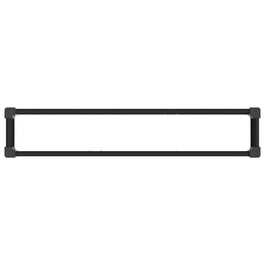 Verhoogde plantenbak Zwart 150 x 30 x 72 cm alu.