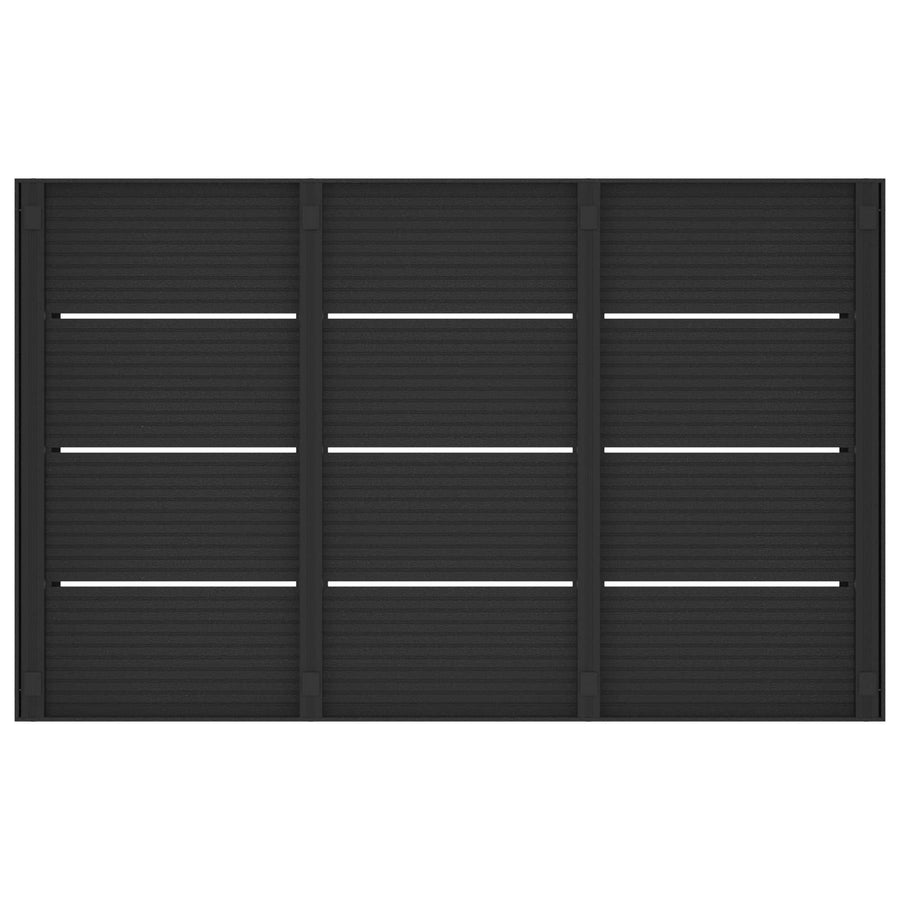 Douchebasisplaat Zwart 101 x 63 x 5,5 cm WPC