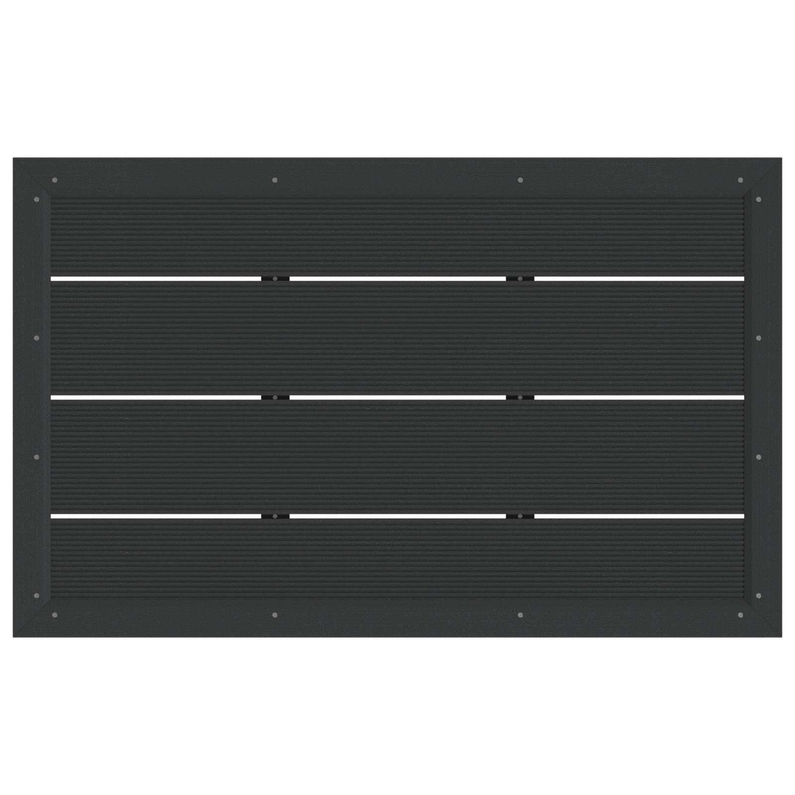 Douchebasisplaat Zwart 101 x 63 x 5,5 cm WPC